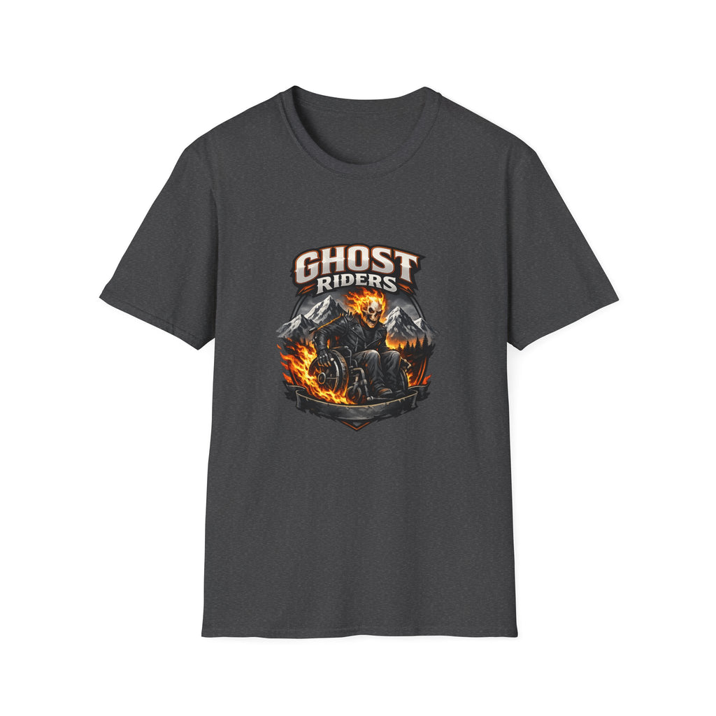 Ghost Riders T-Shirt — Fiery Motorcycle Skull Graphic Tee