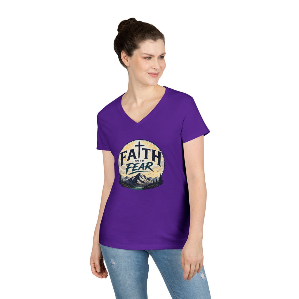 Faith Over Fear V-Neck Tee