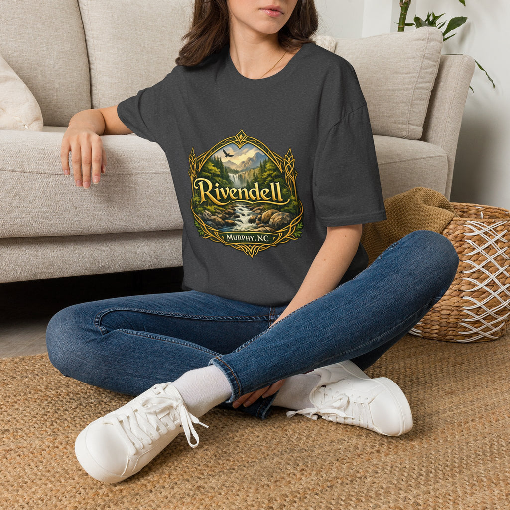Rivendell Scenic Tee — Vintage Elven Valley Graphic T-Shirt