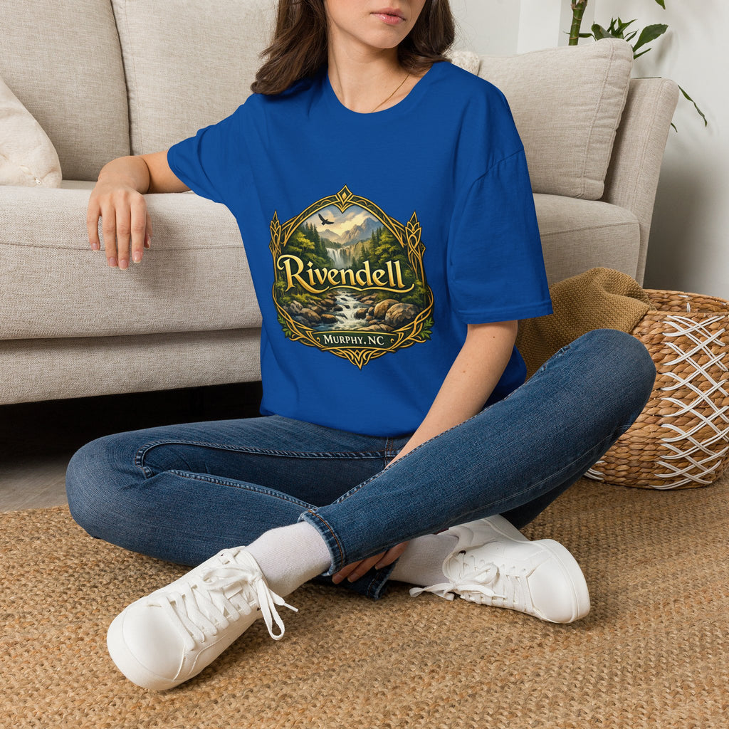 Rivendell Scenic Tee — Vintage Elven Valley Graphic T-Shirt